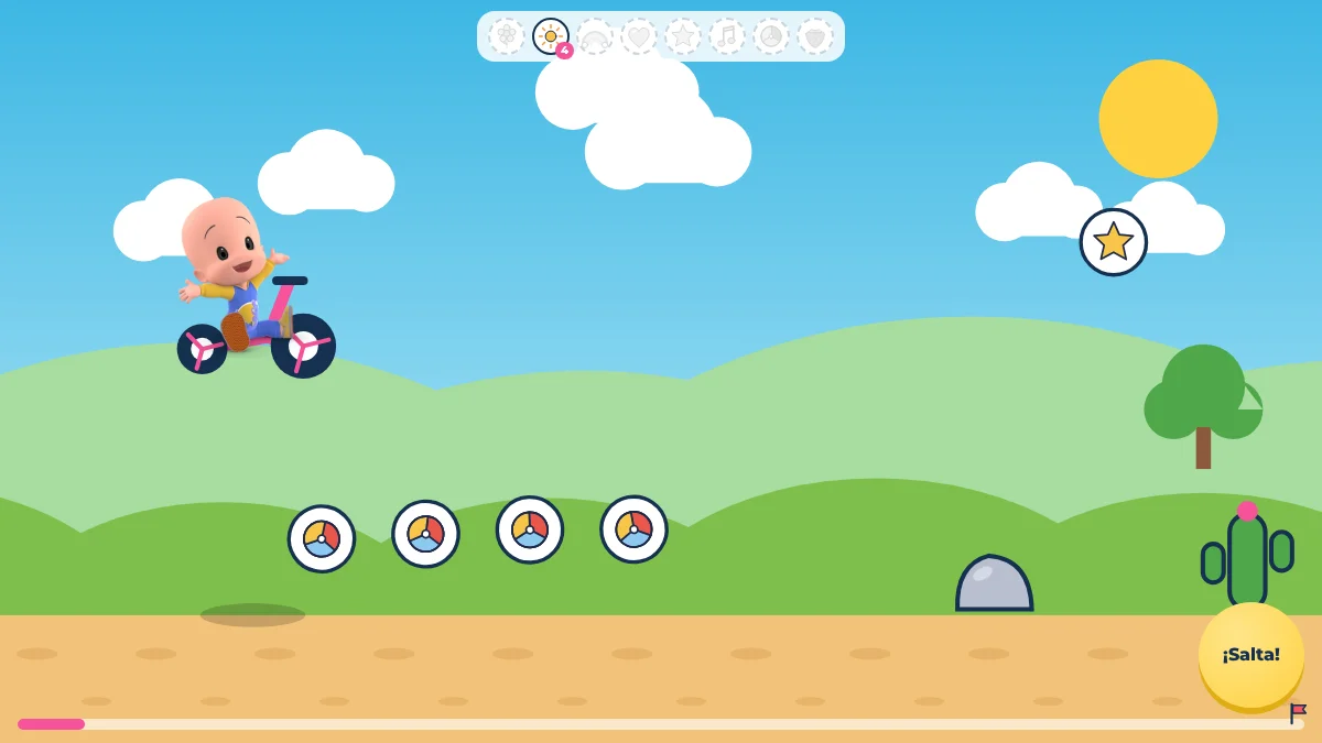 Pantalla del juego Cuquín Sticker Runner