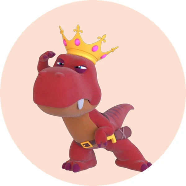 T-Rex, personaje de Cuquín y sus amigos